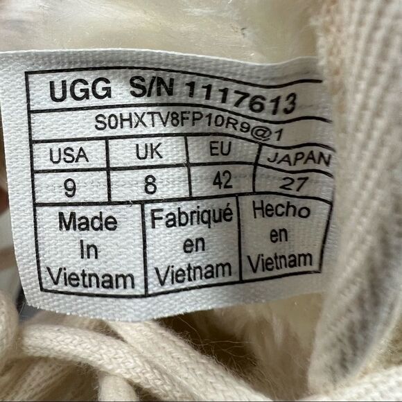 Mens UGG Neumel Natural Lace Up Hemp Canvas Chukka Boots in Natural 9 - Picture 9 of 10